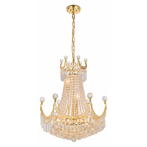 Elegant Chandelier - Gold, L 20" (V8949D20G-RC)