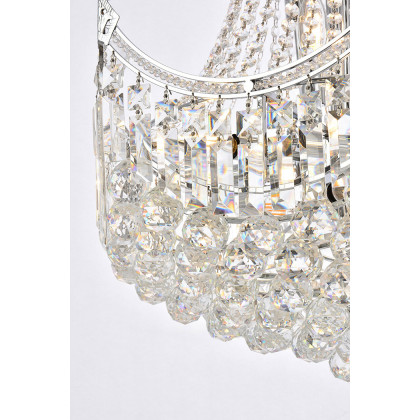 Elegant Chandelier - Chrome, L 24" (V8949D24C-RC)