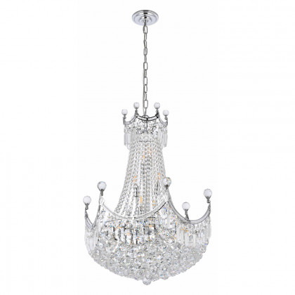 Elegant Chandelier - Chrome, L 24" (V8949D24C-RC)