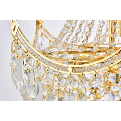 Elegant Chandelier - Gold, L 24" (V8949D24G-RC)