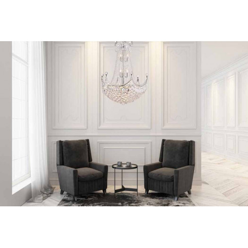 Elegant Chandelier - Chrome, L 30" (V8949D30C-RC)
