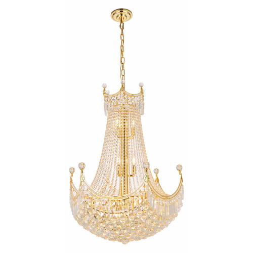 Elegant Chandelier - Gold, L 30" (V8949D30G-RC)