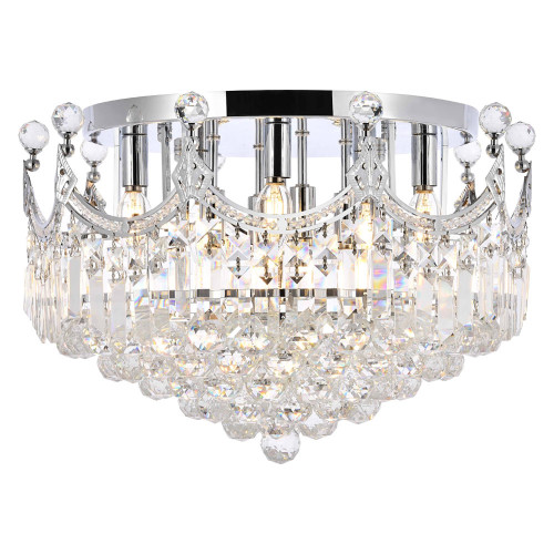 Elegant Flush Mount Light - Chrome, L 20" (V8949F20C-RC)