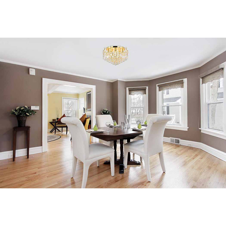 Elegant Flush Mount Light - Gold, L 20" (V8949F20G-RC)