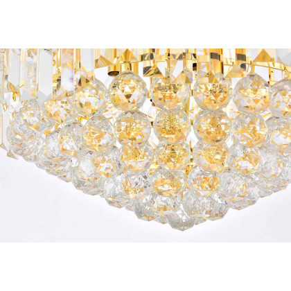 Elegant Flush Mount Light - Gold, L 20" (V8949F20G-RC)
