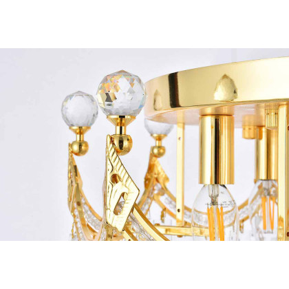 Elegant Flush Mount Light - Gold, L 20" (V8949F20G-RC)