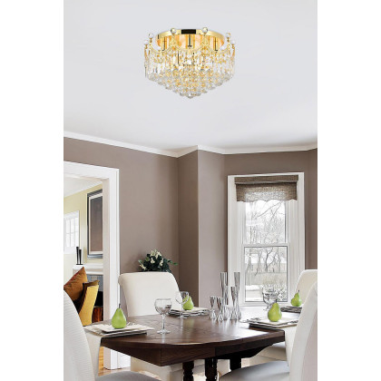 Elegant Flush Mount Light - Gold, L 20" (V8949F20G-RC)