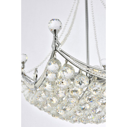 Elegant Chandelier - Chrome, L 20" (V9800D20C-RC)