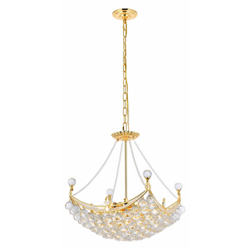 Elegant Chandelier - Gold, L 20" (V9800D20G-RC)