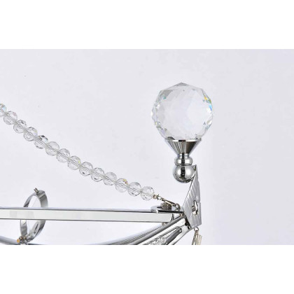 Elegant Chandelier - Chrome, L 14" (V9800D24C-RC)