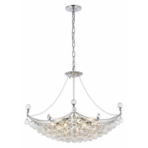 Elegant Chandelier - Chrome, L 16" (V9800D28C-RC)