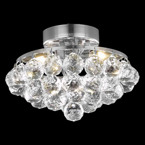 Elegant Flush Mount Light - Chrome, L 10" (V9805F10C-RC)