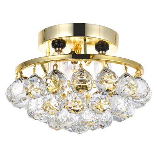 Elegant Flush Mount Light - Gold, L 10" (V9805F10G-RC)
