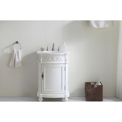 Elegant Danville 24" Wide Vanity Set - White (VF-1010)