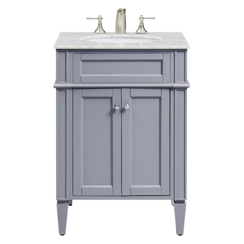 Elegant 24" Single Bathroom Vanity Set - Gray (VF-1027)