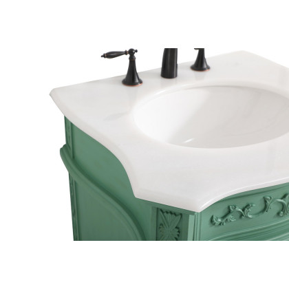 Elegant 24" Single Bathroom Vanity Set - Vintage Mint (VF-1031VM)