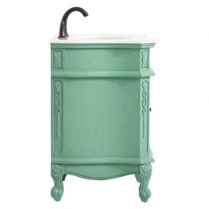 Elegant 24" Single Bathroom Vanity Set - Vintage Mint (VF-1031VM)