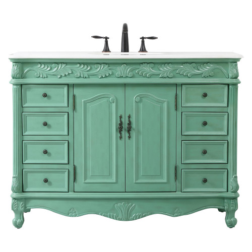 Elegant 48" Single Bathroom Vanity Set - Vintage Mint (VF-1039VM)