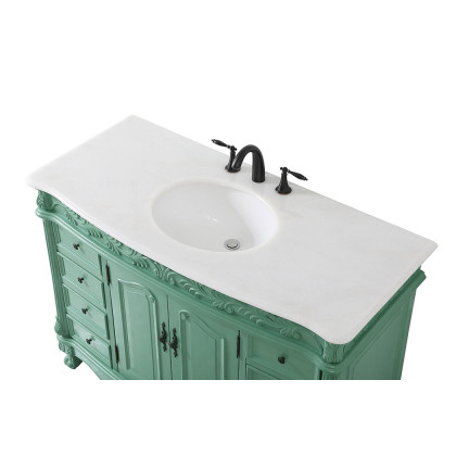 Elegant 48" Single Bathroom Vanity Set - Vintage Mint (VF-1039VM)