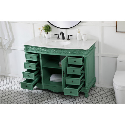 Elegant 48" Single Bathroom Vanity Set - Vintage Mint (VF-1039VM)