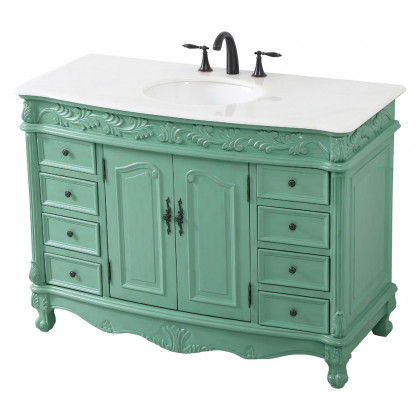 Elegant 48" Single Bathroom Vanity Set - Vintage Mint (VF-1039VM)