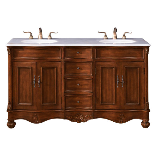 Elegant - Windsor 60" Wide Double Vanity Set (VF-1048)