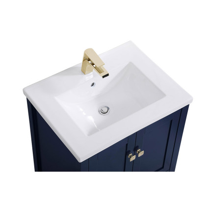 Elegant Single Bathroom Vanity Set - Blue (VF-2001BL)