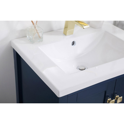 Elegant Single Bathroom Vanity Set - Blue (VF-2001BL)