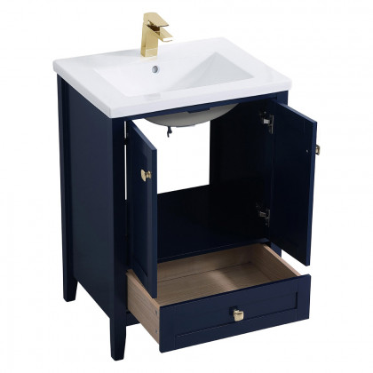 Elegant Single Bathroom Vanity Set - Blue (VF-2001BL)