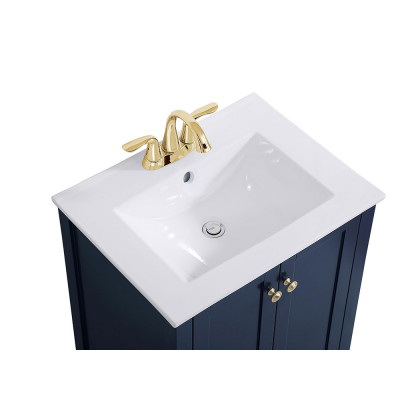 Elegant Mod 24" Free Standing Single Bathroom Vanity Set - Blue (VF-2003BL)
