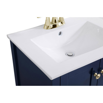 Elegant Mod 24" Free Standing Single Bathroom Vanity Set - Blue (VF-2003BL)