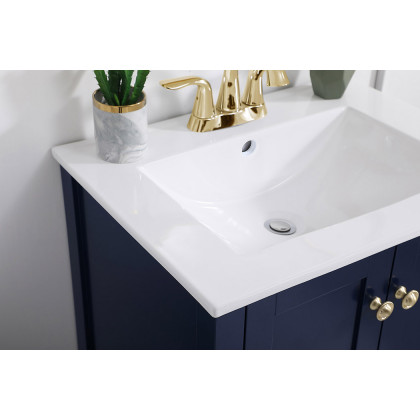 Elegant Mod 24" Free Standing Single Bathroom Vanity Set - Blue (VF-2003BL)