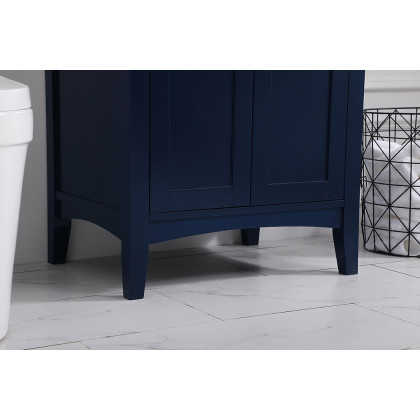 Elegant Mod 24" Free Standing Single Bathroom Vanity Set - Blue (VF-2003BL)