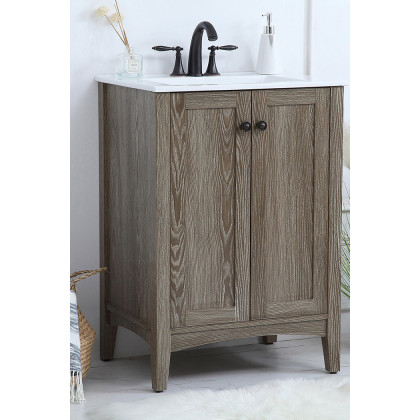 Elegant Mod 24" Free Standing Single Bathroom Vanity Set - Wooden (VF-2004)