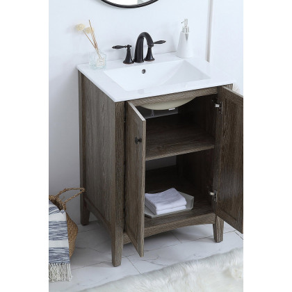 Elegant Mod 24" Free Standing Single Bathroom Vanity Set - Wooden (VF-2004)