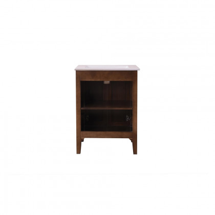 Elegant Mod 24" Free Standing Single Bathroom Vanity Set - Brown (VF-2007)