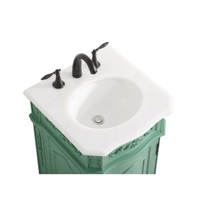 Elegant Danville Vanity Sink Set - Vintage Mint, L 19" (VF10119VM)