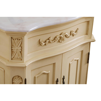 Elegant Danville Vanity Sink Set - Light Antique Beige, L 24" (VF10124LT)