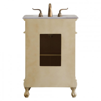 Elegant Danville Vanity Sink Set - Light Antique Beige, L 24" (VF10124LT)
