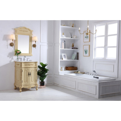 Elegant Danville Vanity Sink Set - Light Antique Beige, L 24" (VF10124LT)