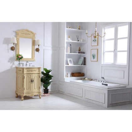 Elegant Danville Vanity Sink Set - Light Antique Beige, L 24" (VF10124LT)