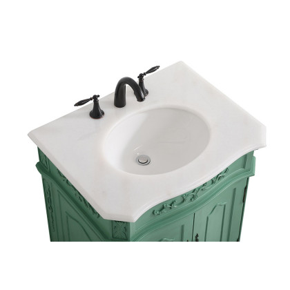 Elegant Danville Vanity Sink Set - Vintage Mint, L 27" (VF10127VM)