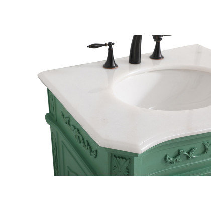 Elegant Danville Vanity Sink Set - Vintage Mint, L 27" (VF10127VM)