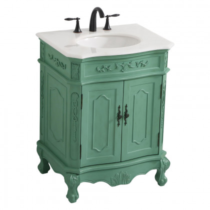 Elegant Danville Vanity Sink Set - Vintage Mint, L 27" (VF10127VM)