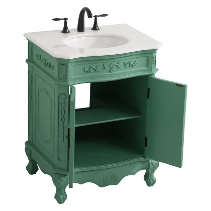 Elegant Danville Vanity Sink Set - Vintage Mint, L 27" (VF10127VM)