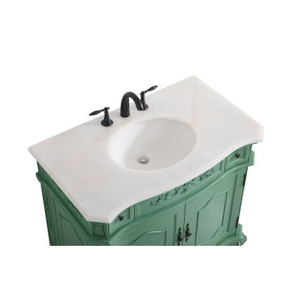 Elegant Danville Vanity Sink Set - Vintage Mint, L 36" (VF10136VM)