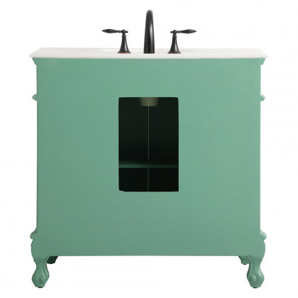 Elegant Danville Vanity Sink Set - Vintage Mint, L 36" (VF10136VM)