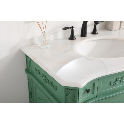 Elegant Danville Vanity Sink Set - Vintage Mint, L 36" (VF10136VM)