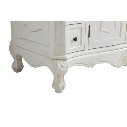 Elegant Danville Wide Vanity Set - Antique White, L 42" (VF10142AW)