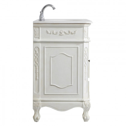 Elegant Danville Wide Vanity Set - Antique White, L 42" (VF10142AW)